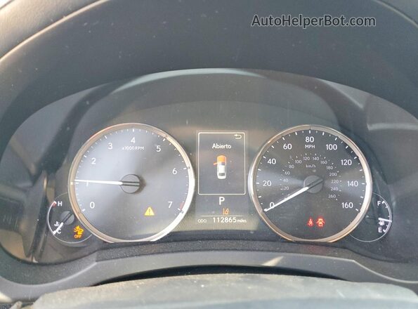 JTHC81D23J5028613 2018 LEXUS IS Blue Instrument cluster view