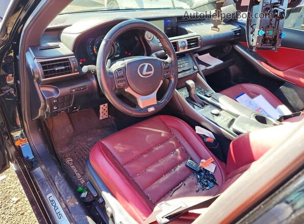 JTHC81D25K5036360 2019 LEXUS IS Black წინა პანელის ხედი