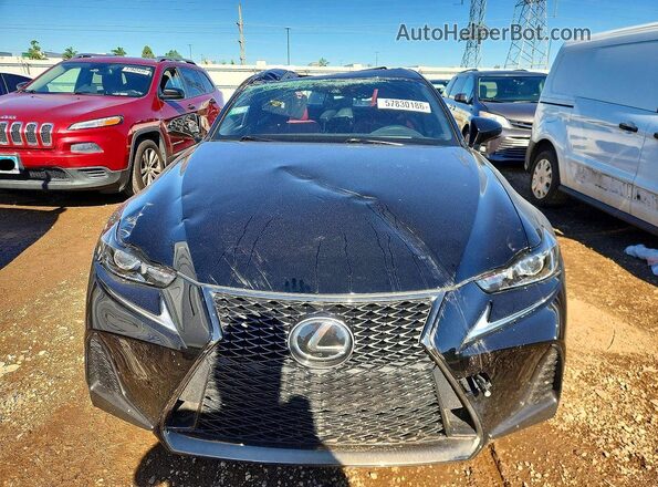 JTHC81D25K5036360 2019 LEXUS IS Black წინა ხედი