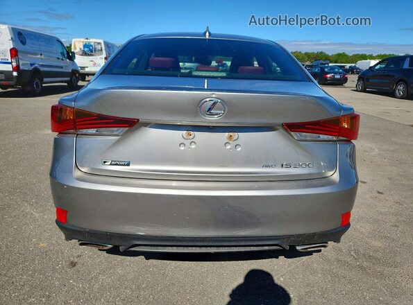 JTHC81D27J5030087 2018 LEXUS IS Silver Հետևի տեսք