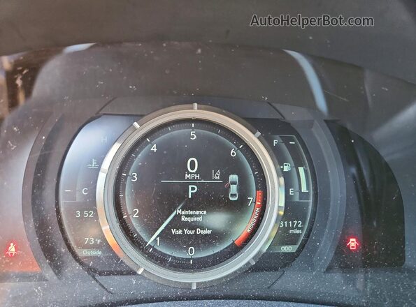 JTHC81D27J5030087 2018 LEXUS IS Silver Սարքավորումների վահանակի տեսք