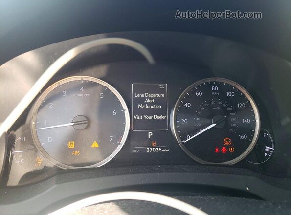 JTHC81D28K5038569 2019 LEXUS IS Silver Instrument cluster view