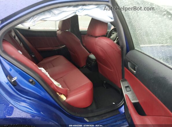 JTHC81D29K5038029 2019 LEXUS IS 300 Blue Vista de la etiqueta del VIN