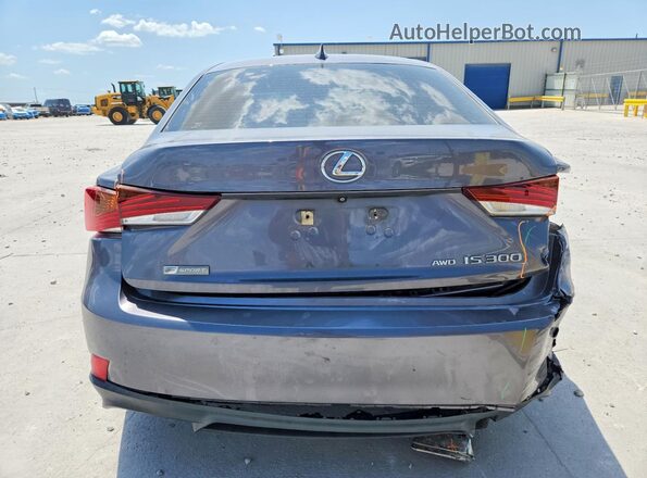 JTHC81D2XJ5030987 2018 LEXUS IS Gray Rear view