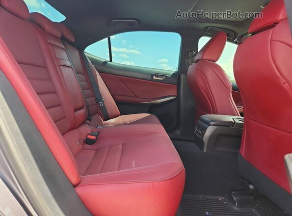 JTHC81D2XJ5030987 2018 LEXUS IS Gray Rear seats view