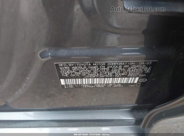 JTHC81F26P5051941 2023 LEXUS IS 300 Gray Vista del compartimento del motor