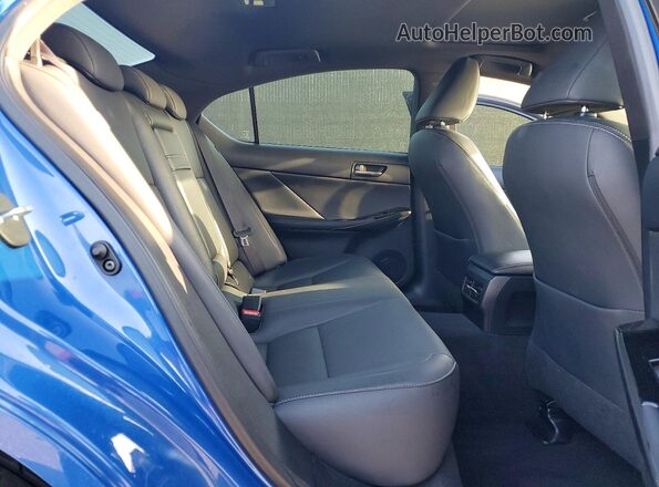 JTHC81F28M5044257 2021 LEXUS IS Blue Rear seats view