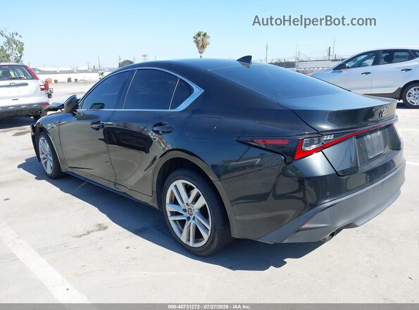 JTHCA1D22M5114858 2021 LEXUS IS 300 Черный Задняя левая четверть