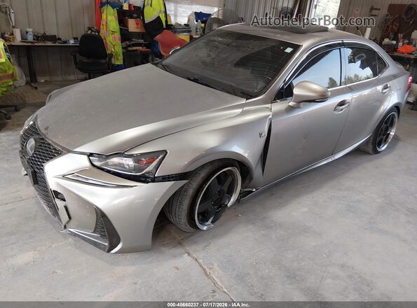 JTHCE1D23H5013760 2017 LEXUS IS 350 Silver წინა მარცხენა ხედი სამი მეოთხედიდან