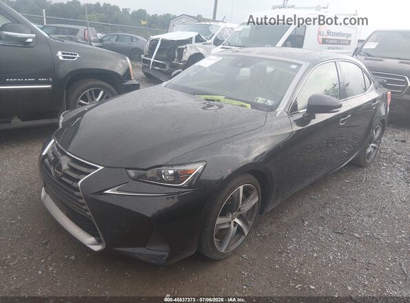 JTHCM1D21H5019835 2017 LEXUS IS 300 Black Առջևի ձախ երեք քառորդ տեսարան