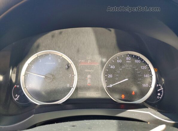 JTHCM1D24G5005782 2016 LEXUS IS White Widok zestawu wskaźników