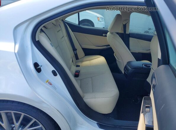 JTHCM1D25G5014572 2016 LEXUS IS White Rear seats view