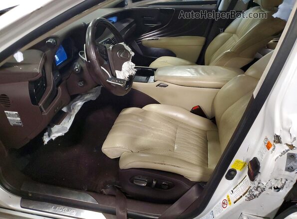 JTHCYLFF2J5000538 2018 LEXUS LS White Սալոնի դիմացի տեսք