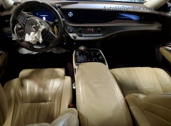 JTHCYLFF2J5000538 2018 LEXUS LS White Առջևի վահանակի տեսք