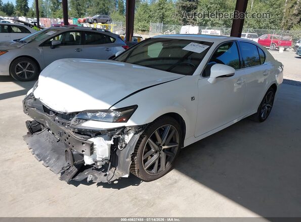 JTHCZ1BL1HA005731 2017 LEXUS GS 350 White წინა მარცხენა ხედი სამი მეოთხედიდან
