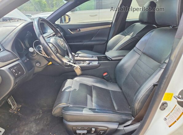 JTHCZ1BL3GA004109 2016 LEXUS GS Белый Вид салона спереди