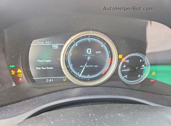 JTHCZ1BL3GA004109 2016 LEXUS GS Белый Вид щитка приборов