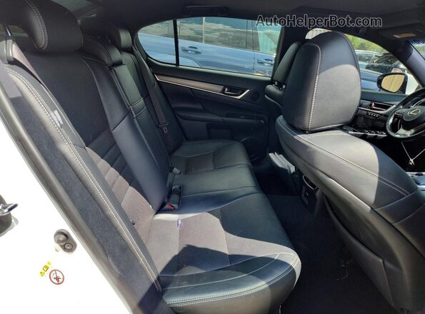 JTHCZ1BL3GA004109 2016 LEXUS GS Белый Вид задних сидений