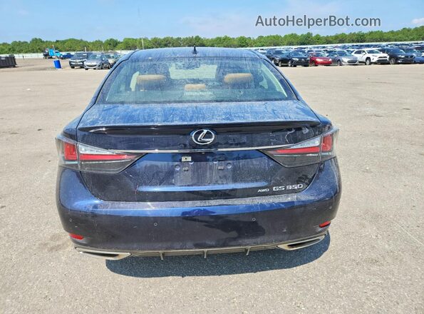 JTHCZ1BL3KA011649 2019 LEXUS GS Blue Rear view