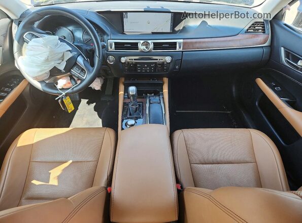 JTHCZ1BL3KA011649 2019 LEXUS GS Blue Dashboard view