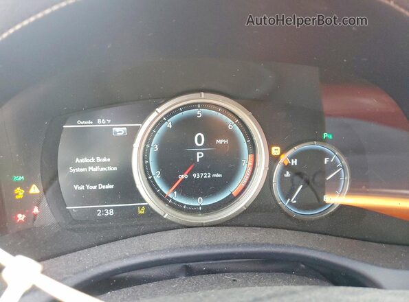 JTHCZ1BL5GA003480 2016 LEXUS GS Black Вид щитка приладів
