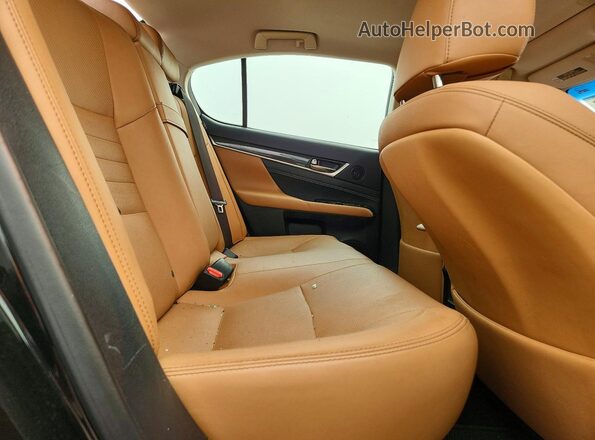 JTHCZ1BL9GA001778 2016 LEXUS GS Black Вид задніх сидінь
