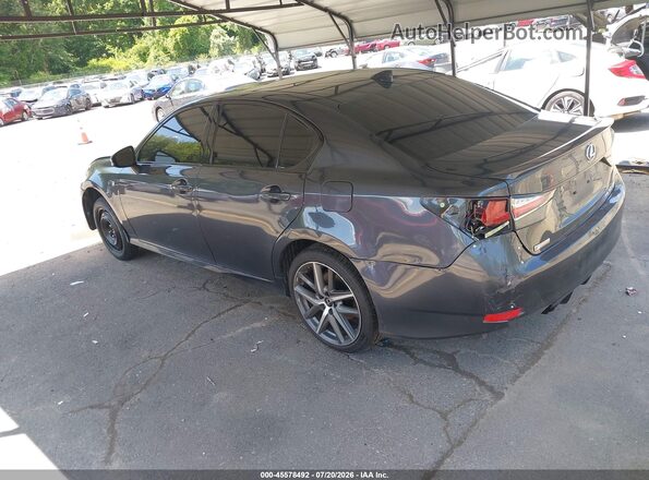 JTHCZ1BL9HA004763 2017 LEXUS GS 350 Black Задня ліва чверть