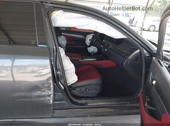 JTHCZ1BL9HA004763 2017 LEXUS GS 350 Black Вид салону спереду