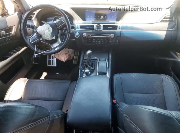 JTHCZ1BL9HA006514 2017 LEXUS GS Black Вид панелі приладів