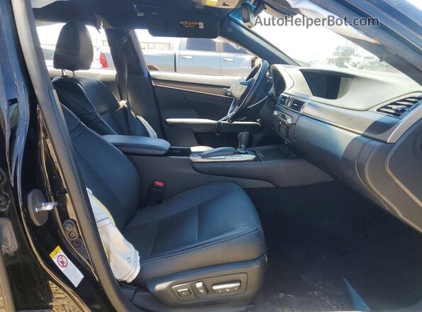 JTHCZ1BL9HA006514 2017 LEXUS GS Black Вид салону спереду