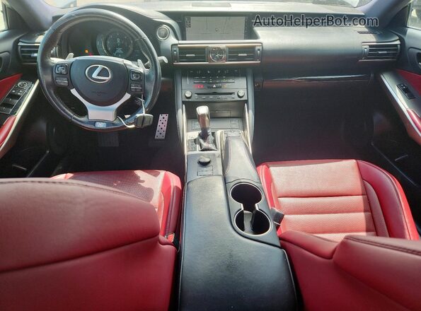 JTHCZ1D21J5015257 2018 LEXUS IS White Առջևի վահանակի տեսք