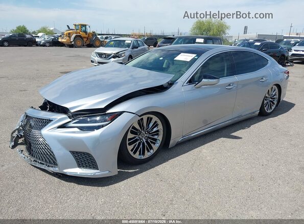 JTHD51FFXN5015943 2022 LEXUS LS 500 Silver Առջևի ձախ երեք քառորդ տեսարան