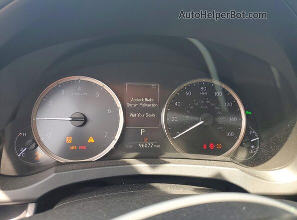 JTHD81F20L5040643 2020 LEXUS IS Silver Vista del cuadro de instrumentos