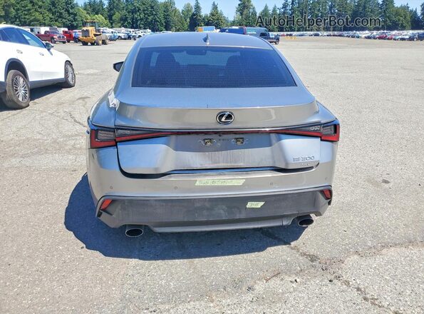 JTHD81F26N5049902 2022 LEXUS IS Silver Вид ззаду