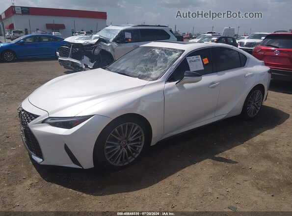 JTHD81F28P5051041 2023 LEXUS IS 300 White Առջևի ձախ երեք քառորդ տեսարան