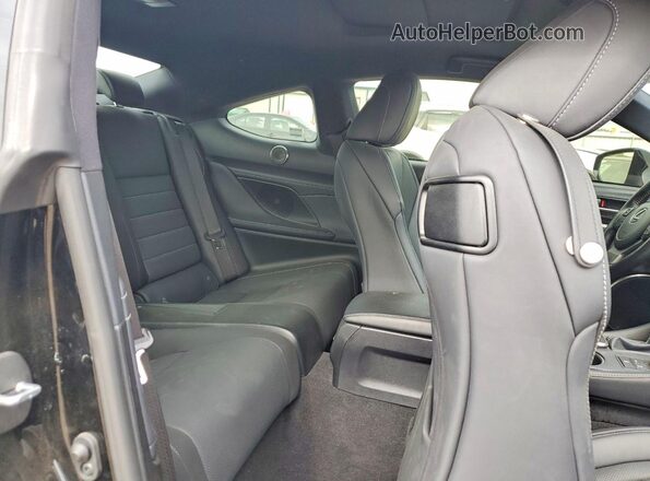 JTHD85ECXM5006387 2021 LEXUS RC Black Vista de los asientos traseros