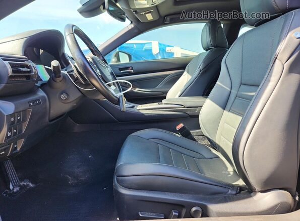 JTHD85ECXM5006387 2021 LEXUS RC Black Vista interior delantera