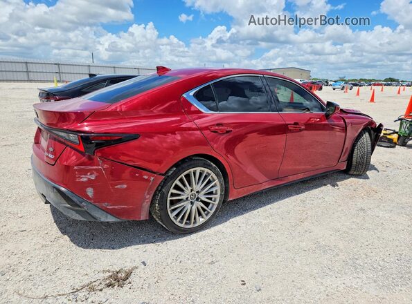 JTHDA1D26N5121740 2022 LEXUS IS Red Tył prawy