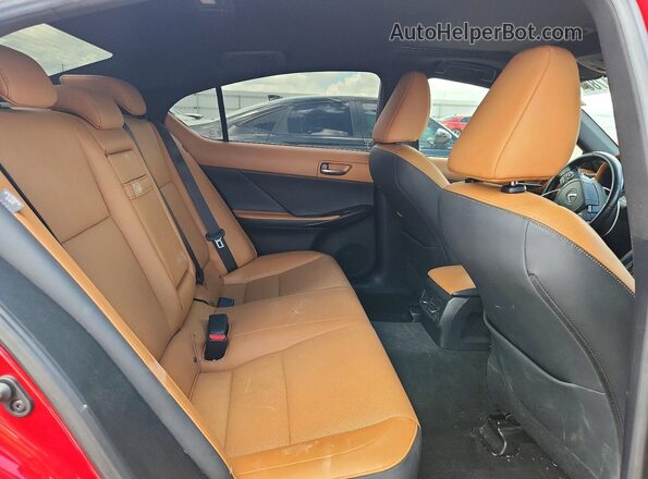 JTHDA1D26N5121740 2022 LEXUS IS Red Widok tylnych siedzeń