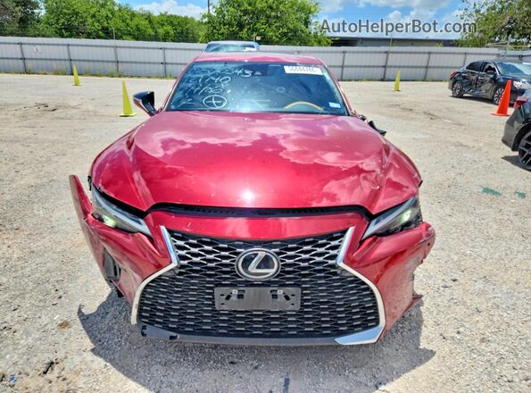 JTHDA1D26N5121740 2022 LEXUS IS Red Widok z przodu