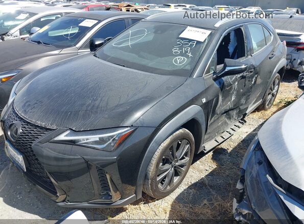 JTHE3JBH4M2042119 2021 LEXUS UX 200 Black Առջևի ձախ երեք քառորդ տեսարան