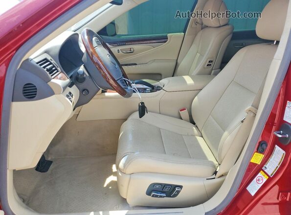 JTHGL5EF8H5057933 2017 LEXUS LS Red წინა სალონის ხედი