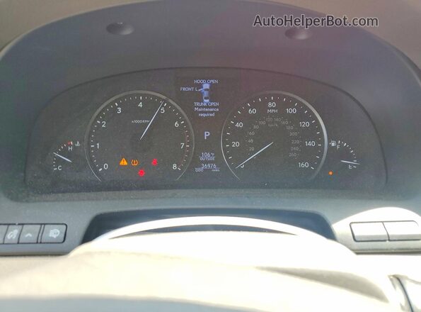JTHGL5EF8H5057933 2017 LEXUS LS Red ხელსაწყოთა პანელის ხედი