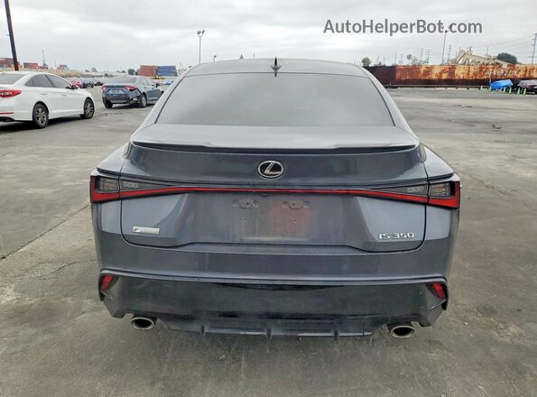JTHGZ1B21M5044718 2021 LEXUS IS Gray უკანა ხედი