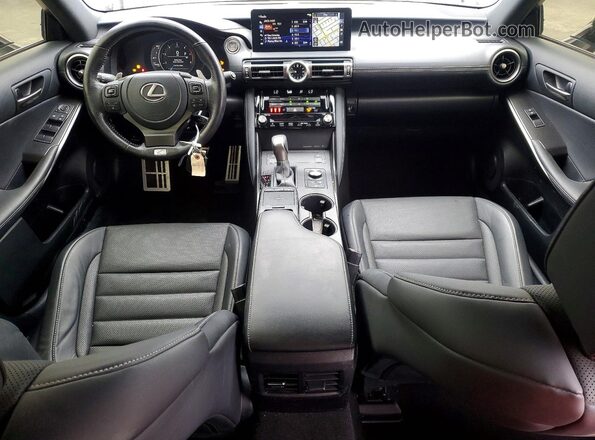 JTHGZ1B21M5044718 2021 LEXUS IS Gray წინა პანელის ხედი