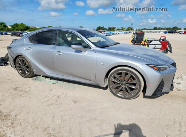 JTHGZ1B22M5037809 2021 LEXUS IS Silver Front right