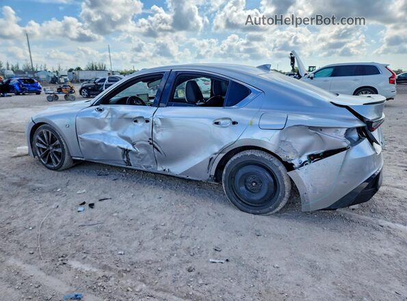 JTHGZ1B22M5037809 2021 LEXUS IS Silver Rear left