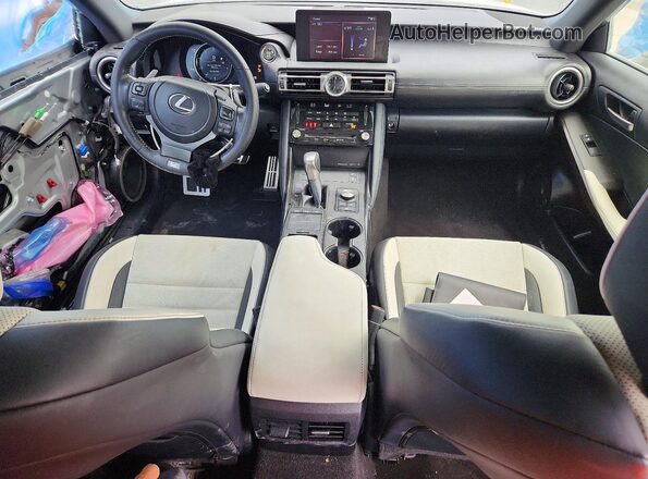 JTHGZ1B22M5037809 2021 LEXUS IS Silver Dashboard view