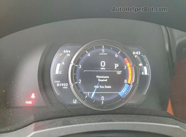 JTHGZ1B24M5037956 2021 LEXUS IS Gray Вид щитка приладів
