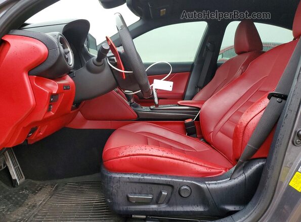 JTHGZ1B24M5037956 2021 LEXUS IS Gray Вид салону спереду